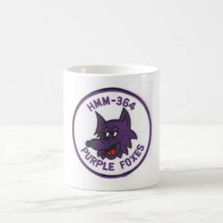 Taza De Café Púrpura Foxes HMM364 Marines