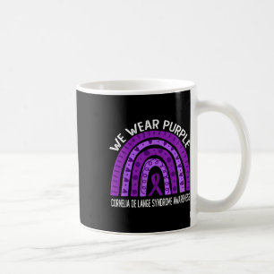 Taza De Café Púrpura Para El Síndrome De Cornelia De Lange Awar