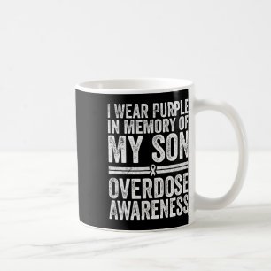 Taza De Café Púrpura Para La Sobredosis De Medicamentos De Mi H