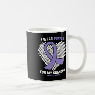 Taza De Café Púrpura Para Mi Abuelo Fibromialgia Conciencia