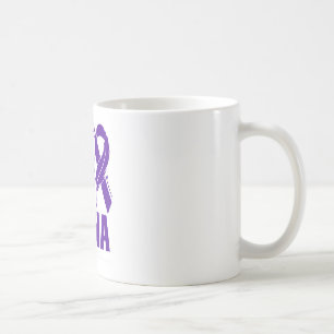 Taza De Café Púrpura Para Mi Fea De Conciencia De Nana Fibromia