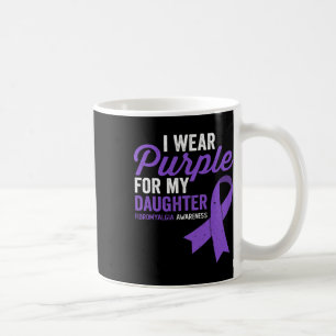 Taza De Café Púrpura Para Mi Hija Fibromialgia Conciencia