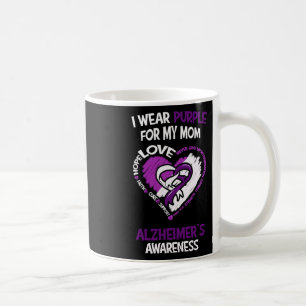 Taza De Café Púrpura para mi mamá - Awarene de Alzheimerheimer