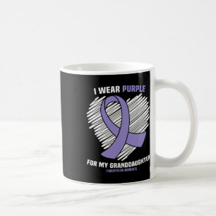 Taza De Café Púrpura Para Mi Nieta Fibromialgia Awar