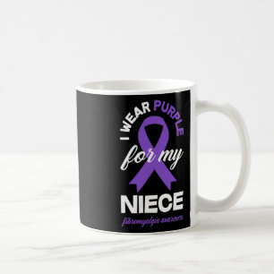 Taza De Café Púrpura Para Mi Niña Fibromialgia Conciencia 1