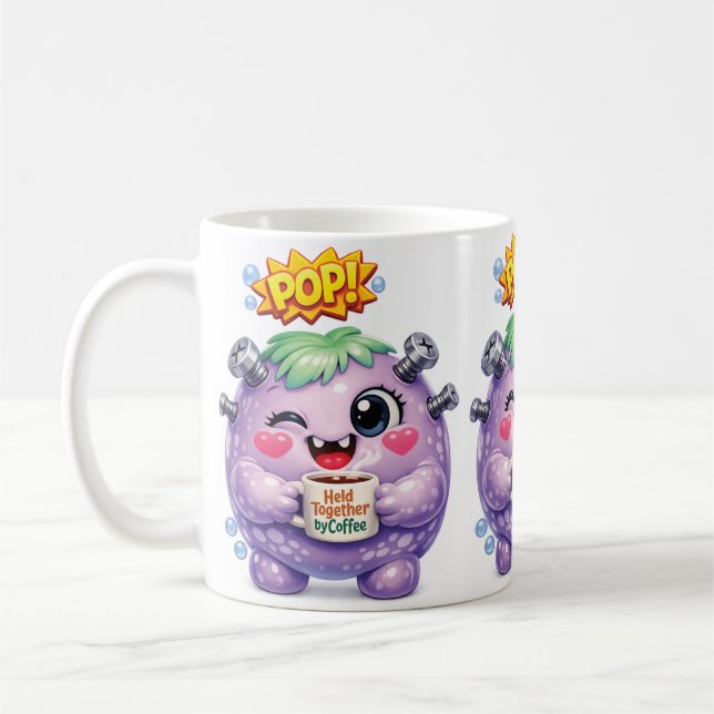 Taza De Café Púrpura Pop (Izquierda)