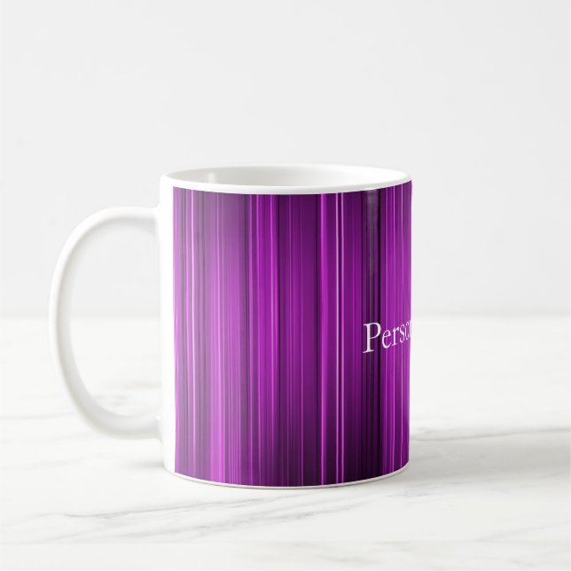 Taza De Café Púrpura psicodélica personalizada (Izquierda)
