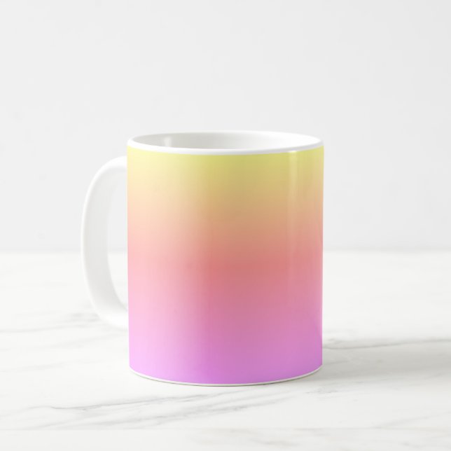 Taza De Café Púrpura rosa de Ombré Colorido 4Jane (Anverso izquierdo)