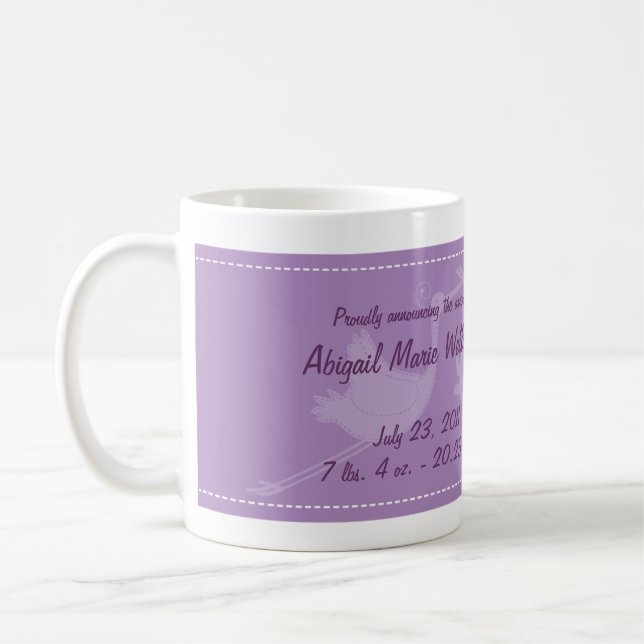 Taza De Café Púrpura Storm Baby Photo Mugs (Izquierda)