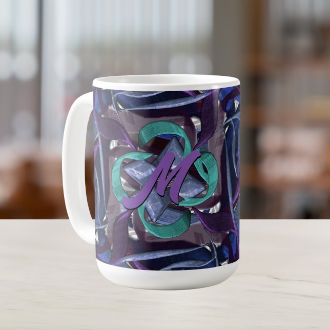 Taza De Café Púrpura y azul (Subido por el creador)