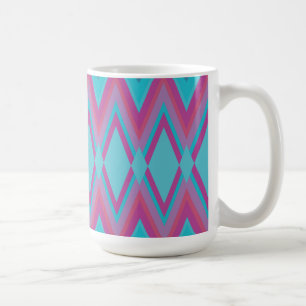 Taza De Café Púrpura y tribal de Aqua
