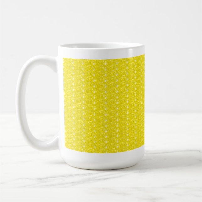 Taza De Café Purpurina Amarillo Mug (Izquierda)
