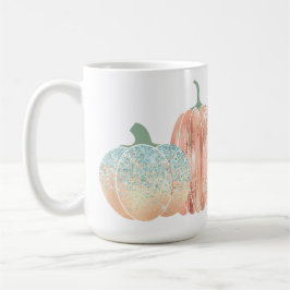 Taza De Café Purpurina DE AQUA Y PAZ MIREN LAS PUMPKINAS DE OTO