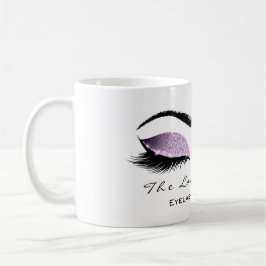 Taza De Café Purpurina de Eyelash Extender Beauty Studio
