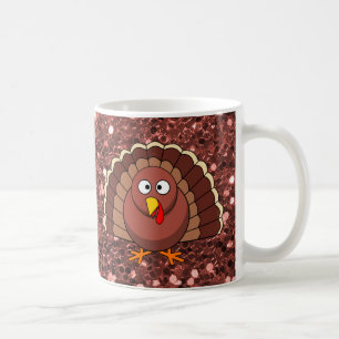 Taza De Café Purpurina de Faux, Naranja de Burn de Acción de Gr
