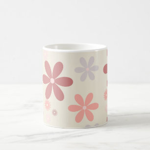 Taza De Café purpurina de jovencita de flor adorable