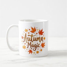 Taza De Café Purpurina mágico de otoño Glow Personalizado