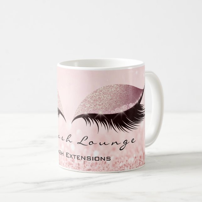 Taza De Café Purpurina ocular Rosa de Beauty Studio (Anverso derecho)