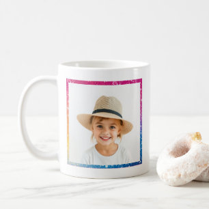 Taza De Café Purpurina Rainbow Love You Grandma Moderne Photo