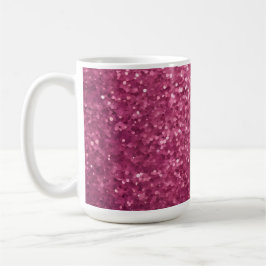 Taza De Café Purpurina rosa Luxe Glam