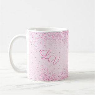Taza De Café Purpurina rosado Shimmery Dust