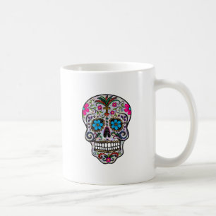 Taza De Café purpurina Sugar Skull
