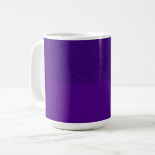 Taza De Café Purpurina Top Purple Personalizado Coffee Mug