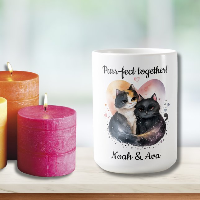 Taza De Café Purr-fect Together Kitty (Subido por el creador)