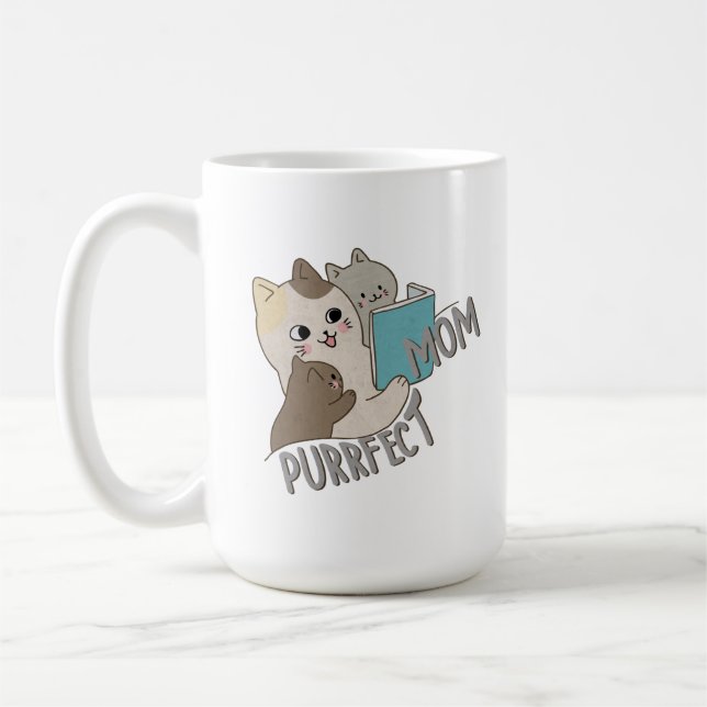 Taza De Café Purrfect Mom (Izquierda)
