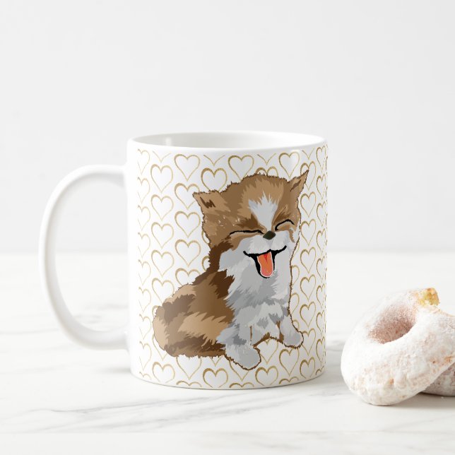 Taza De Café PurrFerred, el oro del distanciamiento social (Con donut)