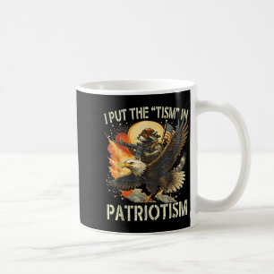 Taza De Café Puse El "Tismo" En El Raccón Del Águila Retro Del