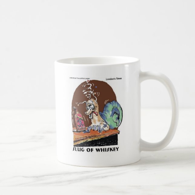 Taza De Café Puta De Whiskey Graciosos Regalos De Snail Y Tees (Derecha)