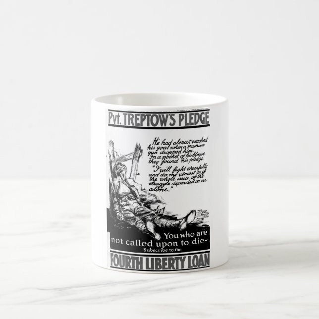 Taza De Café Pvt. El compromiso de Treptow.  "Imagen fight_War (Centro)