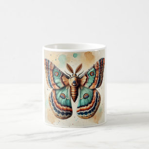 Taza De Café Pyralid Moth Dorsal View 310824IREF246 - Watercolo