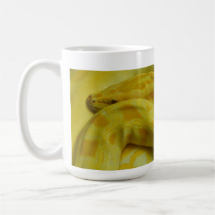 Taza De Café Python birmano amarillo