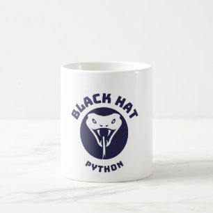 Taza De Café Python, Gorra negro - Ciberseguridad Mug
