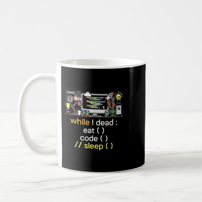 Taza De Café Python Lover Informática Programador Python Ea (Izquierda)