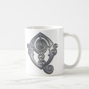 Taza De Café Q Monograma espiral romana