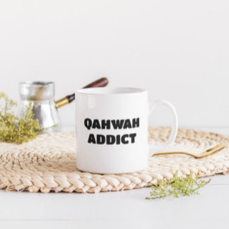 Taza De Café Qahwah Addict Divertido árabe