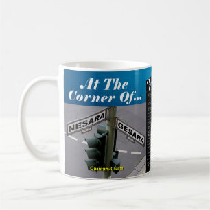 Taza De Café QC NESARA/GESARA En La Esquina De - BLUE MUG