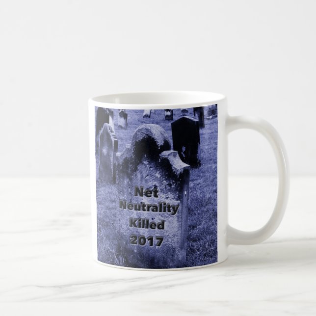Taza De Café QEPD Neutralidad neta Gravestone (Derecha)