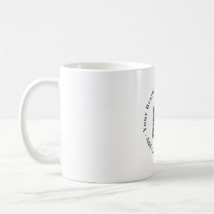 Taza De Café QR minimalista blanco   Diseño empresarial moderno