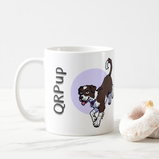 Taza De Café QRPup Cup - Hazel (Con donut)