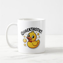Quacktastic Rubber Duck Personalizado Café Blanco 