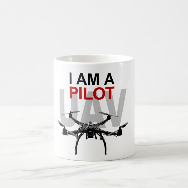 Taza De Café Quadcopter Pilot UAV (Centro)