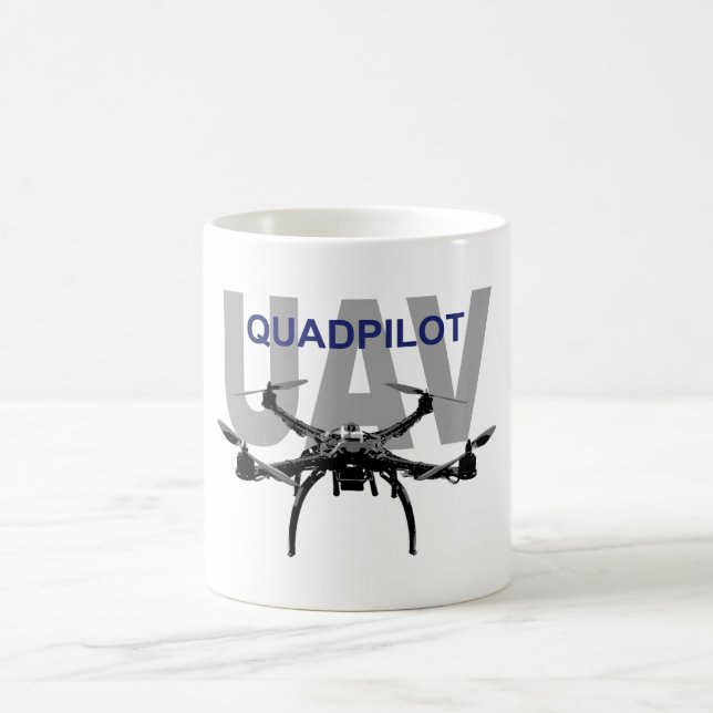 Taza De Café Quadcopter Pilot UAV (Centro)