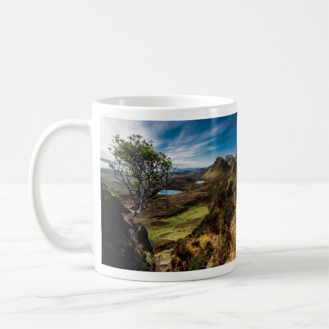 Taza De Café Quairaing, Isla de Skye, Escocia Mug (Izquierda)