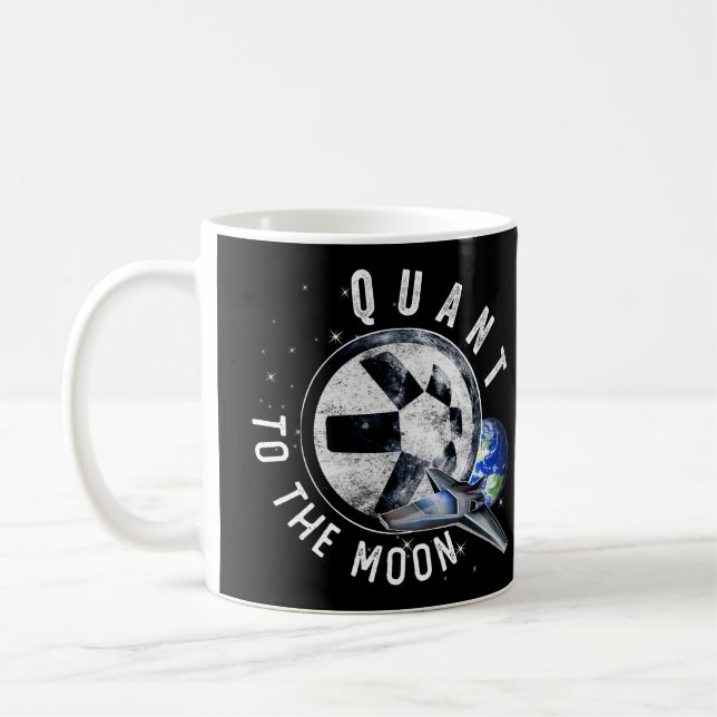 Taza De Café Quant Quant QNT Crypto Coin HODL Token T (Izquierda)