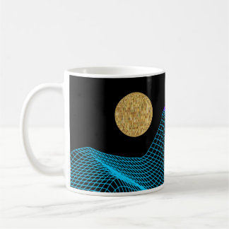 Taza De Café Quantum Disco Dimension Purple Blue Black Gold