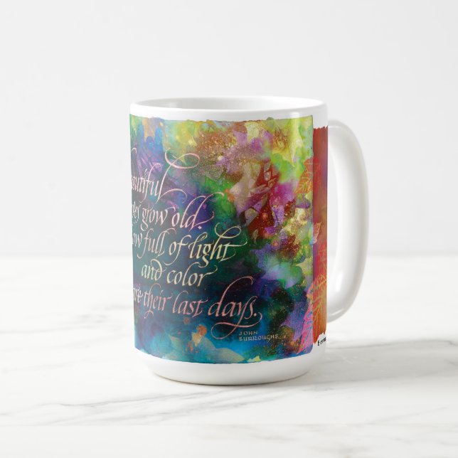 Taza De Café "Qué bellas hojas...", Mug. (Anverso derecho)